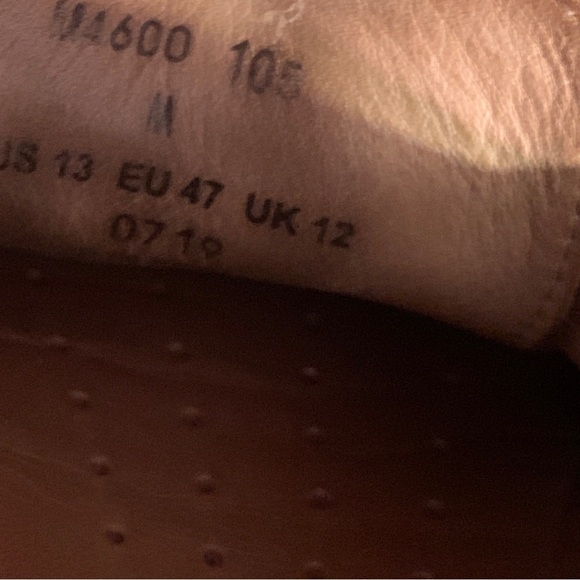 Men’s 13 M Samuel Hubbard Endeavor Saddlebag Tan Real Leather Shoes - Picture 10 of 10